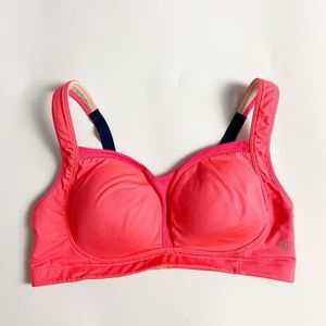 Lululemon Ta Ta Tamer II Bra Electric Coral Deep Navy - Size 38D